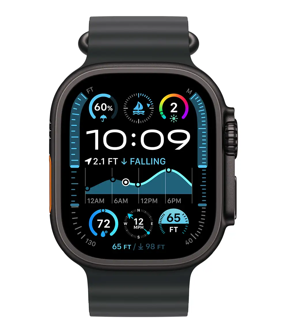 Apple Watch Ultra GPS Cellular 49mm Caixa Preta Bracelete Ocean
